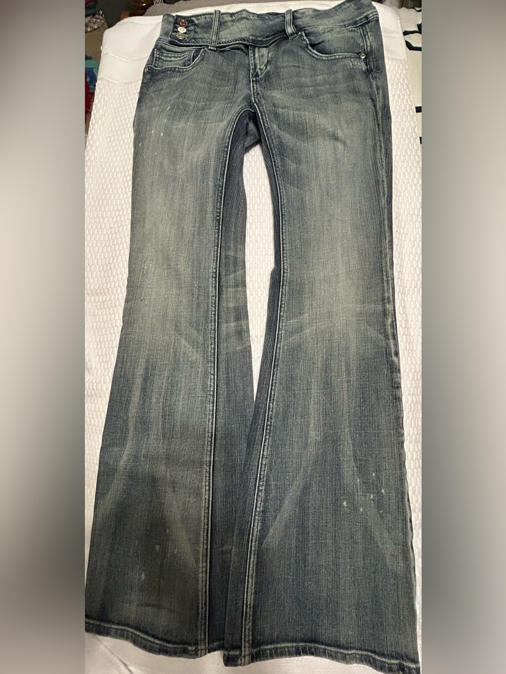 VIGOSS Flare Jeans Size 9 LONG 34” Inseam Tall Dark Wash